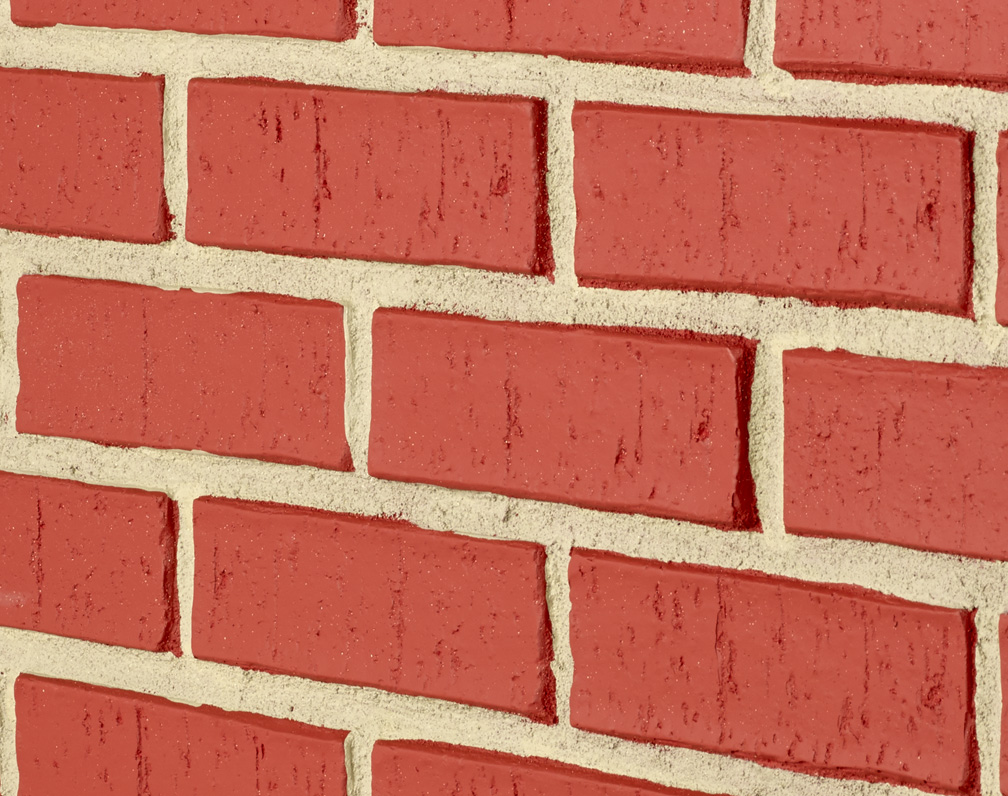 Contemporary Brick - Red Brick - Gray Grout